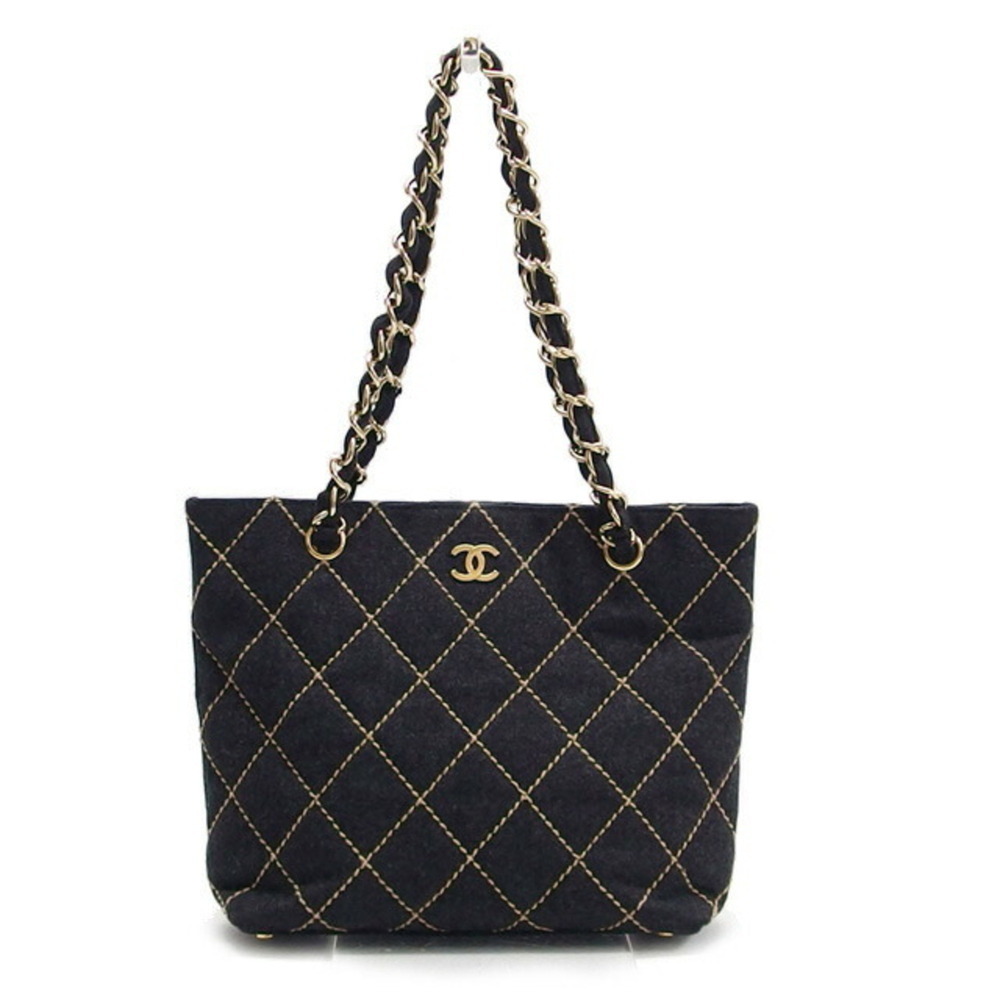CHANEL Black Logo Shoulder Bag